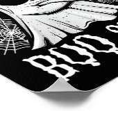 これはおもしろいブーシート幽霊怠惰ハロウィーン男性W ポスター (角)