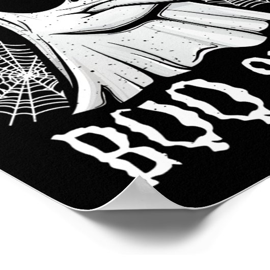 これはおもしろいブーシート幽霊怠惰ハロウィーン男性W ポスター (角)