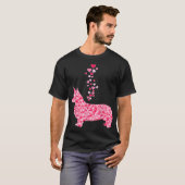 これはおもしろい私のバレンタインパジャマ・コルギ・ドッグ愛好家 Tシャツ (正面フル)