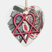 これはかみそりの刃のロマンスのオーナメントです セラミックオーナメント (右)