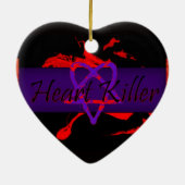 これはかみそりの刃のロマンスのオーナメントです セラミックオーナメント (裏面)