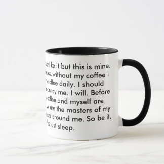 これはこれが私の銃の私のコーヒーです マグカップ
