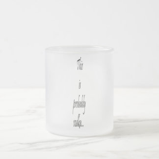 これはたぶんウォッカだ フロストグラスマグカップ