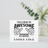 これはとんでもないトロンボーン奏者がどのように見えるかです ポストカード (スタンド正面)