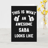 これはどんなに素敵なSAが父親の日のように見えるか カード (黄色い花)