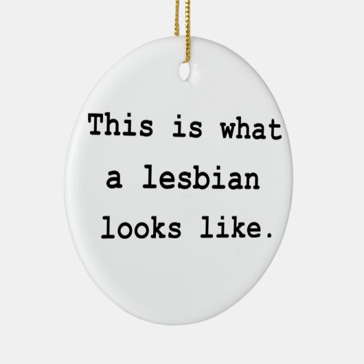 これはなんとレズビアンのように見えるかです セラミックオーナメント (右)