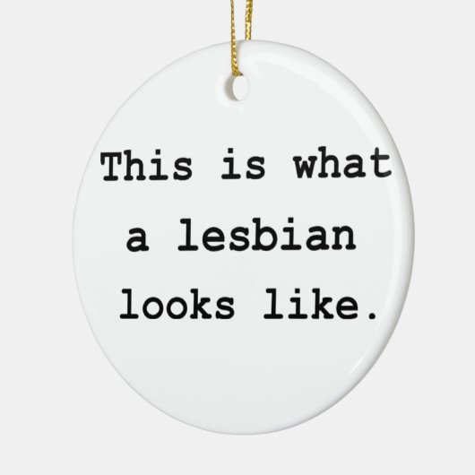 これはなんとレズビアンのように見えるかです セラミックオーナメント (左)
