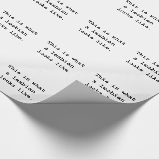 これはなんとレズビアンのように見えるかです ラッピングペーパー (角)