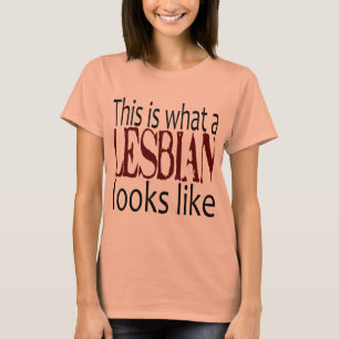 これはなんとレズビアンのように見えるかです Tシャツ