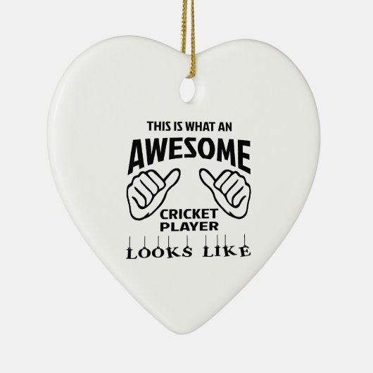 これはなんと素晴らしいコオロギプレーヤーのように見えるかです セラミックオーナメント (右)