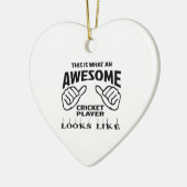 これはなんと素晴らしいコオロギプレーヤーのように見えるかです セラミックオーナメント (左)