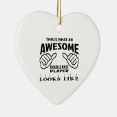 これはなんと素晴らしいコントラバスプレーヤーlを見るかです セラミックオーナメント (右)