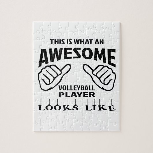 これはなんと素晴らしいバレーボール選手リチウムを見るかです ジグソーパズル (縦)