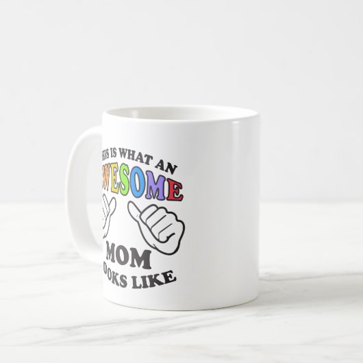 これはなんと素晴らしいレズビアンのお母さんのように見えるかです コーヒーマグカップ (正面左)