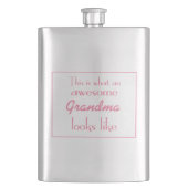これはなんと素晴らしい祖母のように見えるかです フラスク (正面)