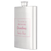 これはなんと素晴らしい祖母のように見えるかです フラスク (左)