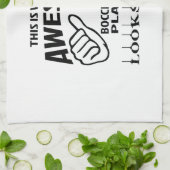 これはなんと素晴らしいBocce球プレーヤーリチウムを見るかです キッチンタオル (折り畳み)