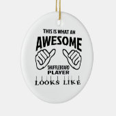 これはなんと素晴らしいShuffleboardプレーヤー見るかです セラミックオーナメント (右)