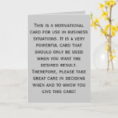 これはやる気を起こさせる業務用のカード… カード (黄色い花)