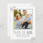 これはアメリカの休日の葉書シルバフェイクーです シーズンポストカード (正面/裏面)