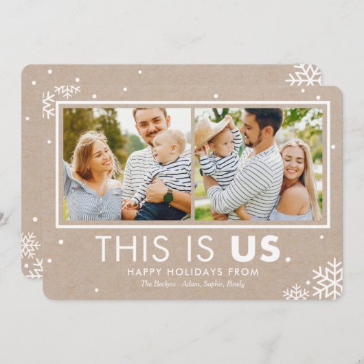 これはアメリカの祝日の写真カードです シーズンカード (正面/裏面)