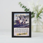 これはアメリカ保ちますそれを自由です! ポストカード (スタンド正面)