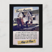 これはアメリカ保ちますそれを自由です! ポストカード (正面)