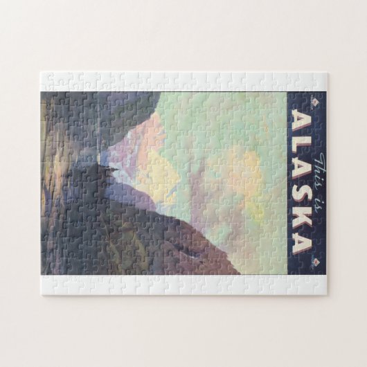 これはアラスカのヴィンテージ旅行ポスターアートワークです ジグソーパズル