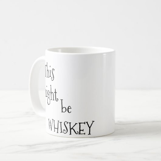 これはウィスキーのコーヒー・マグであるかもしれません コーヒーマグカップ (正面左)