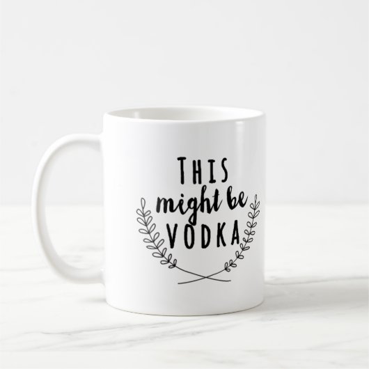 これはウォッカのマグ、コーヒー・マグであるかもしれません コーヒーマグカップ (左)