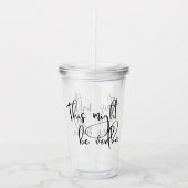 これはウォッカの飲み声かもおもしろいしれない アクリルタンブラー (正面)