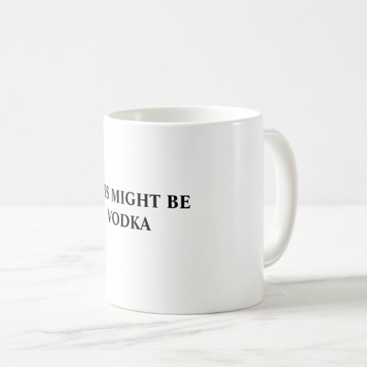 これはウォッカ・マグ、11オズかもしれない コーヒーマグカップ (正面右)