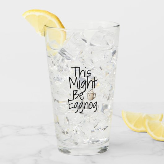 これはエグノグかもしれない – おもしろい休日デザイン タンブラーグラス (アイス正面)