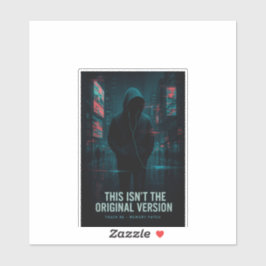 これはオリジナル版ではない – Glitchcore Art シール