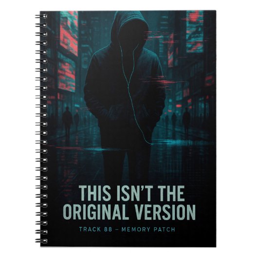 これはオリジナル版ではない – Glitchcore Art ノートブック (正面)