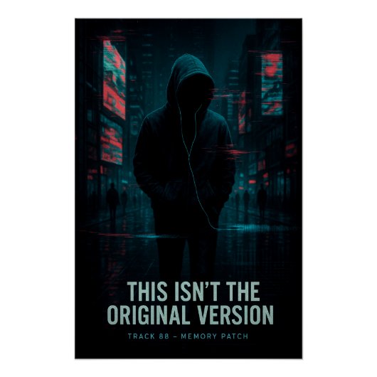 これはオリジナル版ではない – Glitchcore Art ポスター (正面)