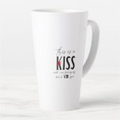 これはキスです カフェラテマグ (右アングル)