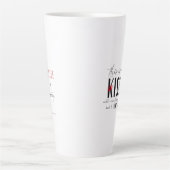 これはキスです カフェラテマグ (正面)