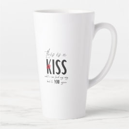 これはキスです カフェラテマグ