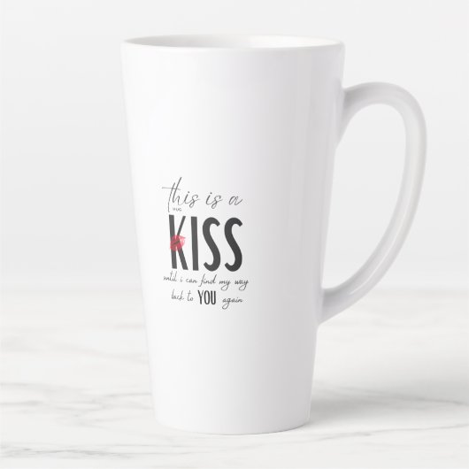 これはキスです カフェラテマグ (右)