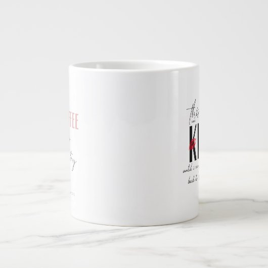 これはキス ジャンボコーヒーマグカップ (正面)