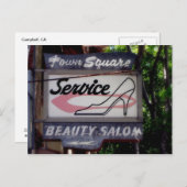 これはキャンベルCA、古いキャンベル看板はがき ポストカード (正面/裏面)