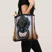 これはキャンベルCA、歴史的なアンセリーハウスノッカー トートバッグ (クローズアップ)