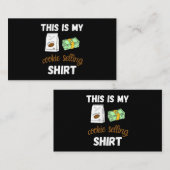 これはクッキースカウトのシャツを売っている私のクッキーだ 名刺 (正面/裏面)