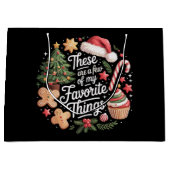 これはクリスマスの私のお気に入りのこと少し ラージペーパーバッグ (正面)