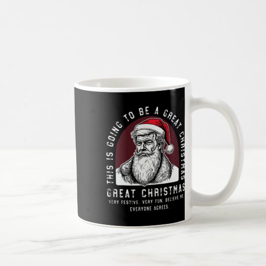 これはクリスマス素晴らし切り株だ コーヒーマグカップ (右)