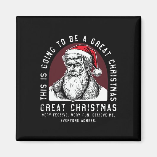 これはクリスマス素晴らし切り株だ マグネット (正面)
