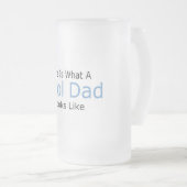 これはクールなパパが見えるものにです フロストグラスビールジョッキ (正面右)