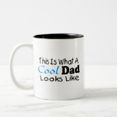これはクールなパパが(2)のように見えるものにです ツートーンマグカップ (左)