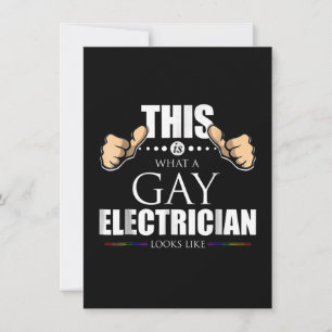 これはゲイの電気技工士がどんなものか LGBT ノートカード